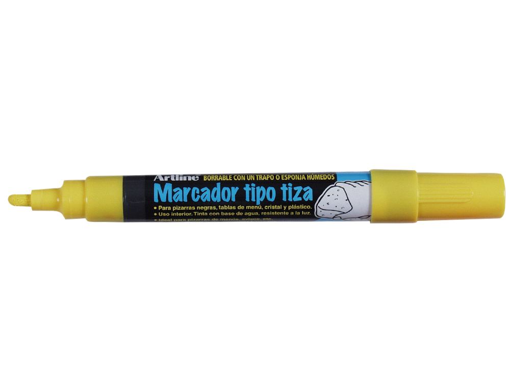 ROTULADOR ARTLINE PIZARRA VERDE NEGRA EPW-4-AM COLOR AMARILLO BOLSA DE 4 UNIDADES