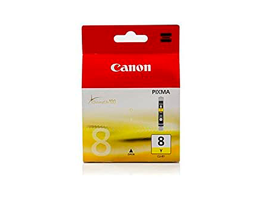 INK-JET CANON IP3300 4200 4300 5200 5200R 5300 6600D 6700D MP500 530 600 800 810 IX4000 IX5000 PRO9000-AMARILLO CLI-8