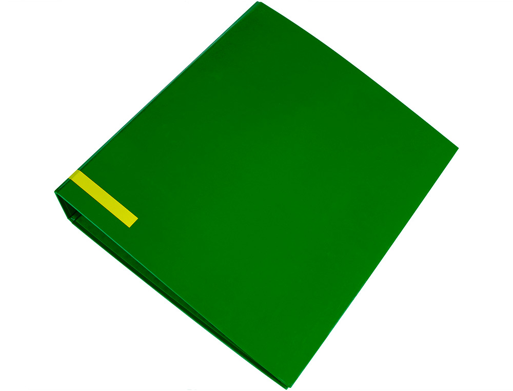 ARCHIVADOR DE PALANCA LIDERPAPEL A4 COLOR SYSTEM FORRADO SIN RADO LOMO 80MM VERDE COMPRESOR METALICO