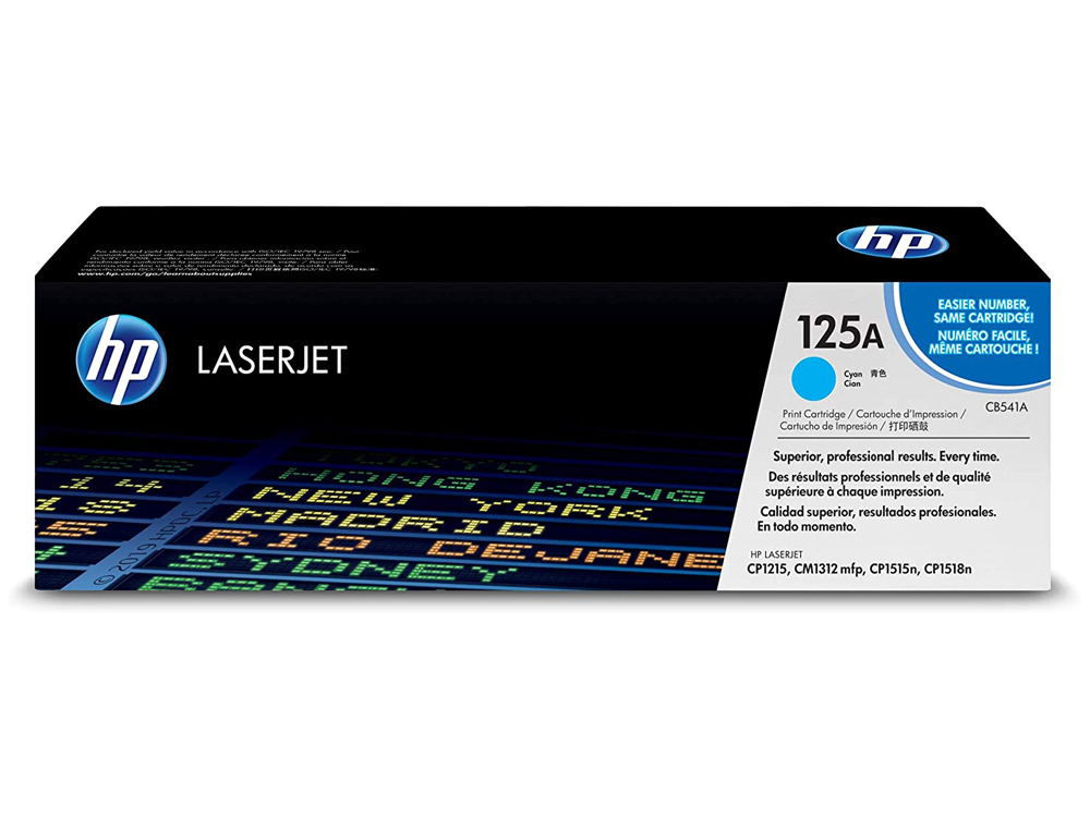 TONER HP CB541A COLOR LASERJET CP-1215/CP-1515/CP-1518 CIAN WITH COLORSPHERE -1.400PAG-