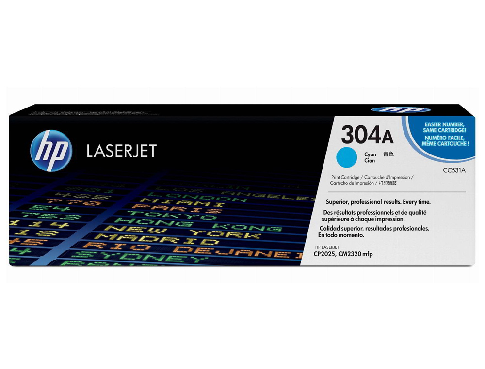 TONER HP LASERJET COLOR CP2025/CM2320 CIAN 2.800 PAG