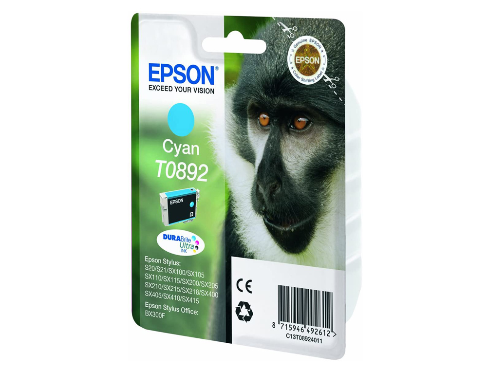 INK-JET EPSON T0891 NEGRO STYLUS S20 / SX-100 / SX-110