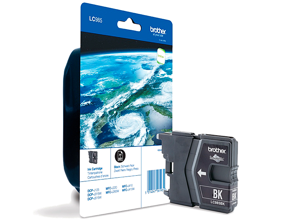 INK-JET BROTHER LC-985BK NEGRO DCP-J125/DCP-J315W MFC-J265W/MFC-J410/MFC-J415W