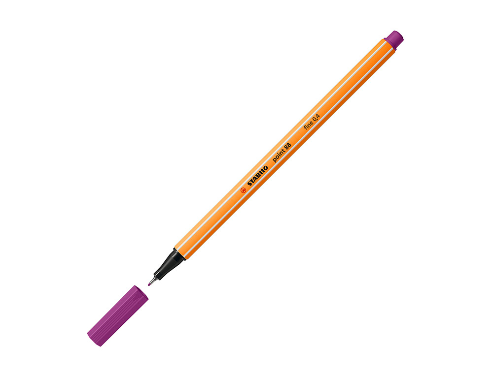 ROTULADOR STABILO PUNTA DE FIB RA POINT 88 LILA PUNTA FINA 0,4MM