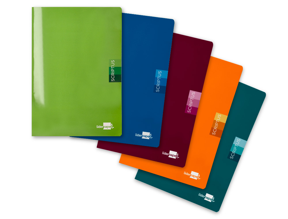 LIBRETA LIDERPAPEL SCRIPTUS A5 PLUS 48 HOJ.90G/M2 CUADRO 4MM CON MARGEN