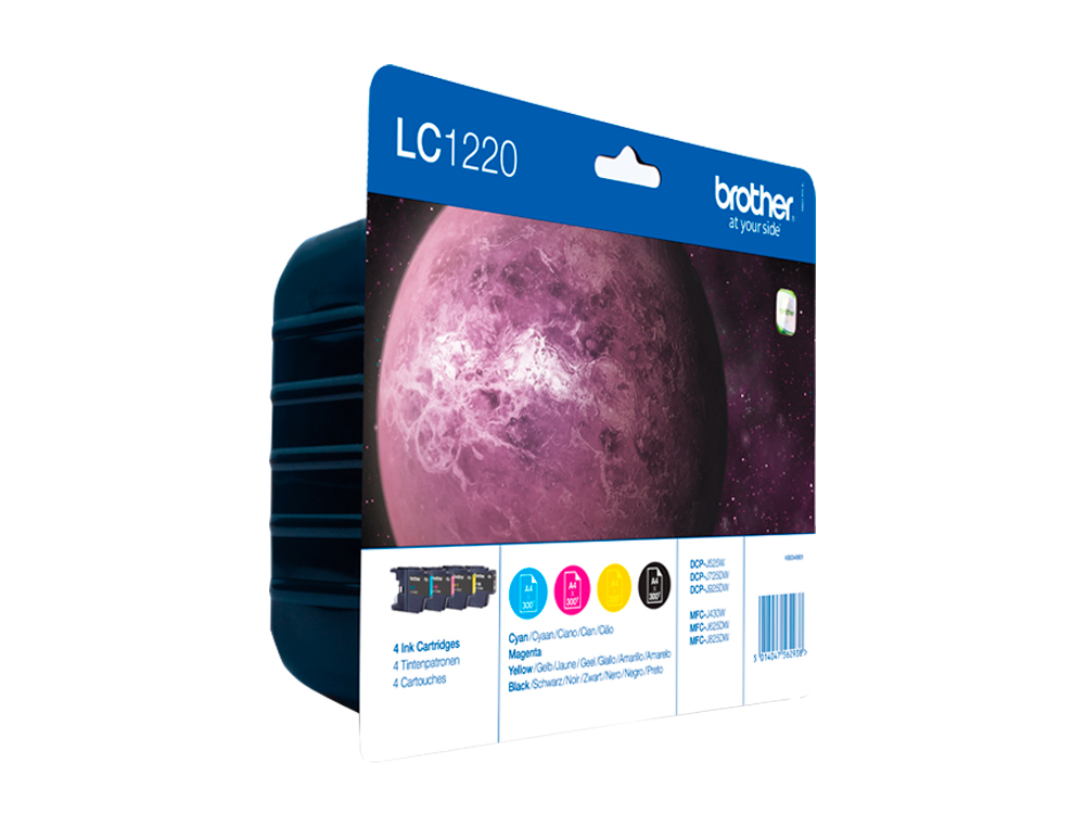 INK-JET BROTHER MFC-J430W DCP-J725W/J925W PACK 4 COLORES