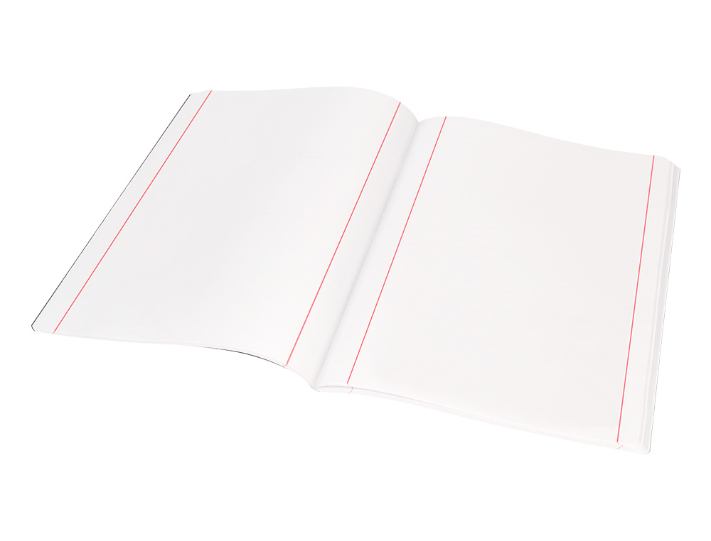LIBRETA LIDERPAPEL TAPA NEGRA A5 80 HOJAS 60G/M2 LISO CON DOBLE MARGEN