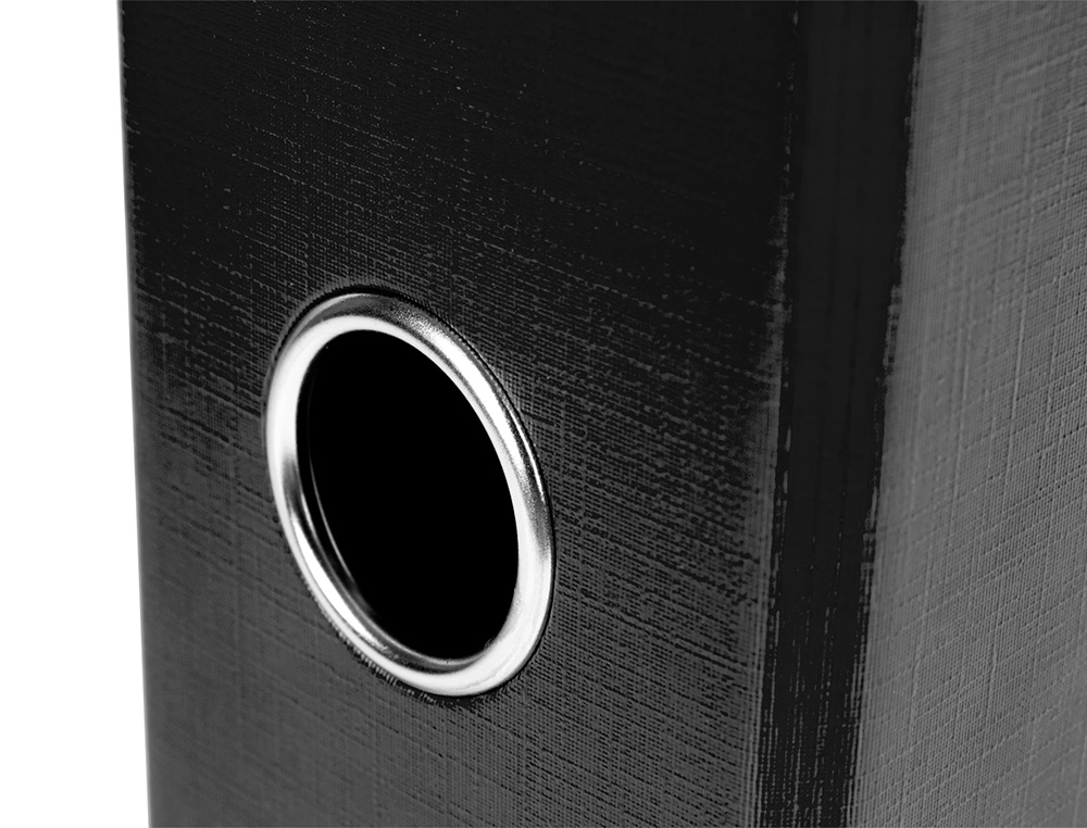 MODULO LIDERPAPEL 2 ARCHIVADORES FOLIO 2 ANILLAS MECANISMO DE PALANCA 75MM NEGRO