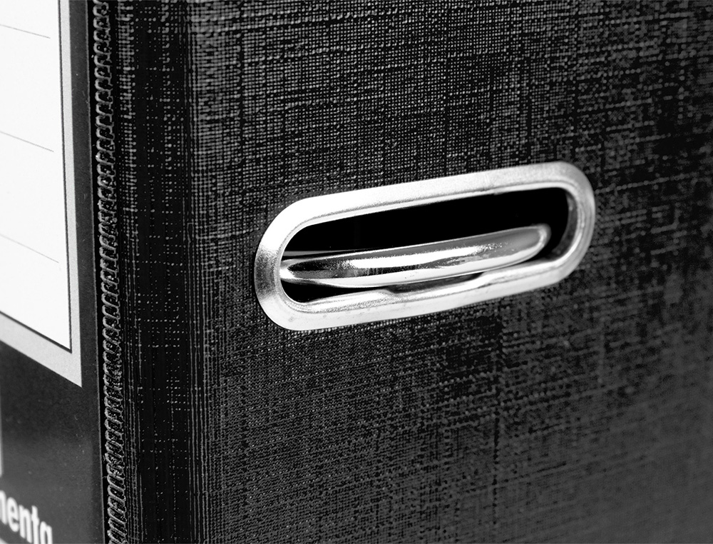MODULO LIDERPAPEL 2 ARCHIVADORES FOLIO 2 ANILLAS MECANISMO DE PALANCA 75MM NEGRO