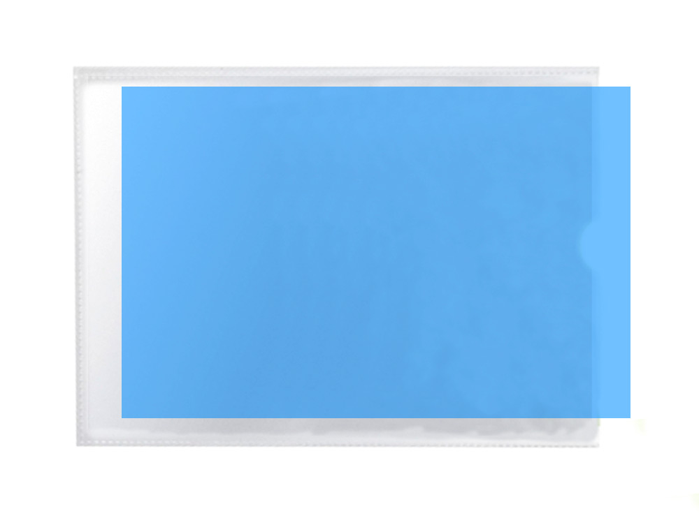 FUNDA PORTADOCUMENTO Q-CONNECT DIN A7 150 MICRAS PVC TRANSPARENTE CON UÑERO 84X115 MM