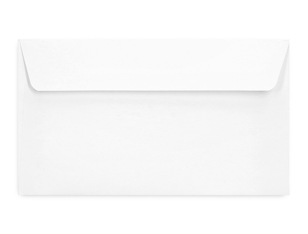 SOBRE LIDERPAPEL N 2 BLANCO DIN AMERICANO 110X220 MM TIRA DE SILICONA PAQUETE DE 25 UNIDADES