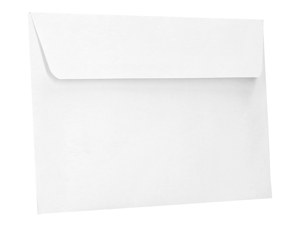 SOBRE LIDERPAPEL N 2 BLANCO DIN AMERICANO 110X220 MM TIRA DE SILICONA PAQUETE DE 25 UNIDADES