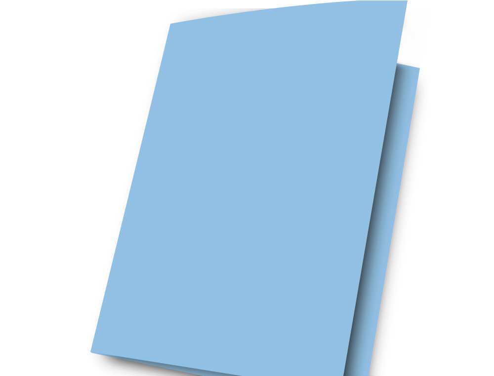 SUBCARPETA CARTULINA GIO DIN A4 CELESTE PASTEL 180 G/M2