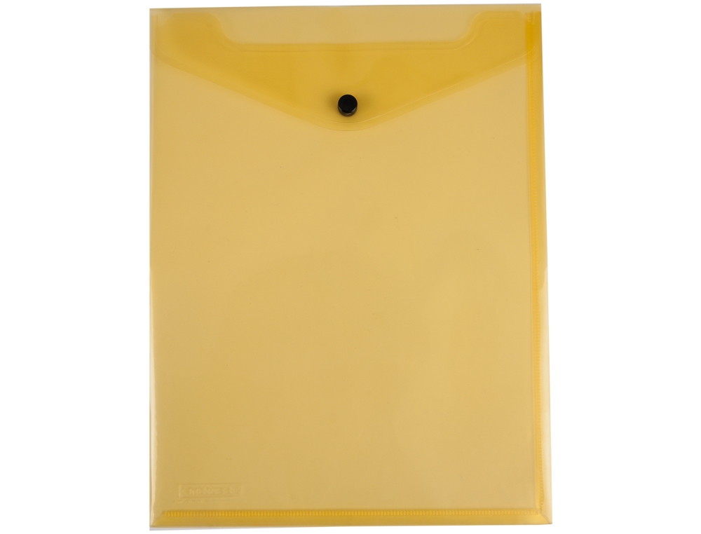CARPETA LIDERPAPEL DOSSIER BROCHE POLIPROPILENO DIN A4 FORMATO VERTICAL AMARILLA TRANSPARENTE 50 HOJAS