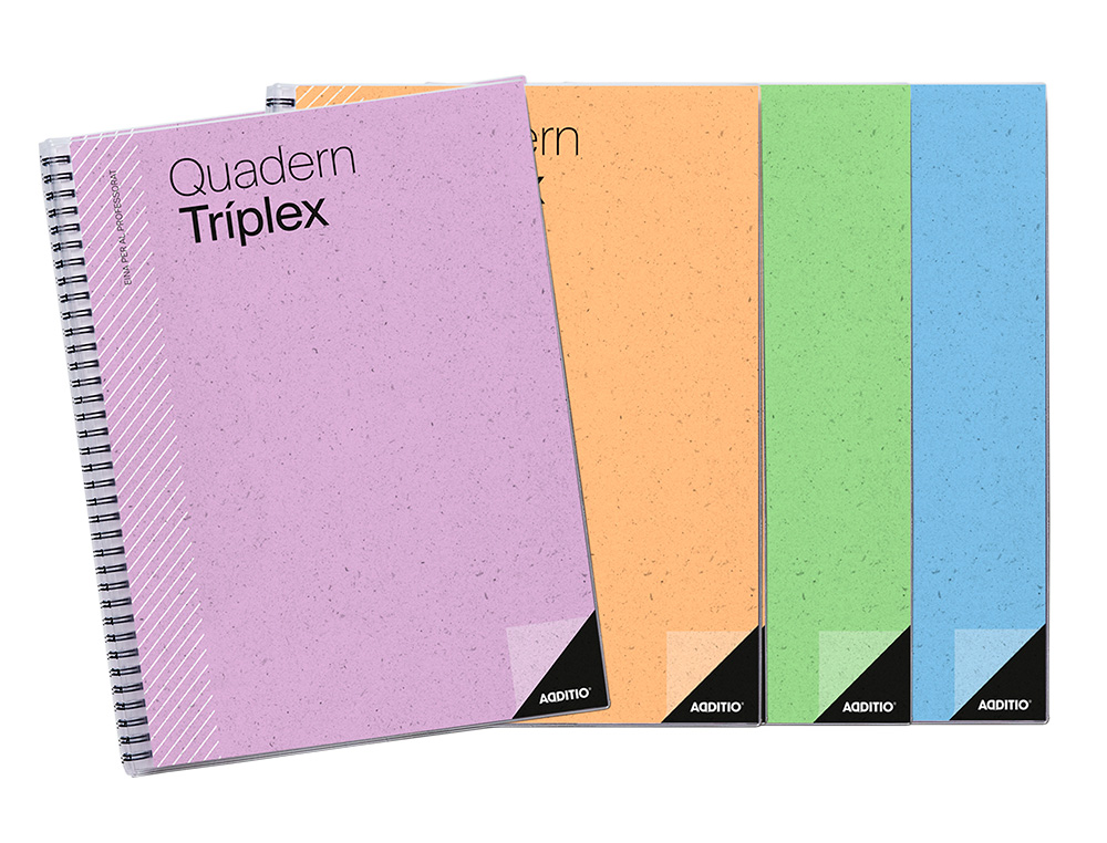 CUADERNO TRIPLEX ADDITIO EVALUACION CONTINUA PLAN SEMANAL TUTORIAS 6 FUNDAS TPES. 22,5X31 CM CATALAN