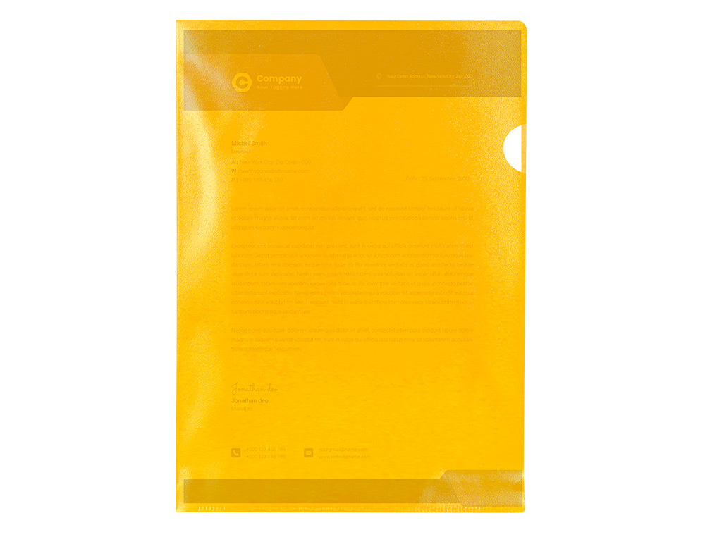 CARPETA DOSSIER UÑERO PLASTICO Q-CONNECT DIN A4 120 MICRAS AMARILLA CAJA DE 100 UNIDADES