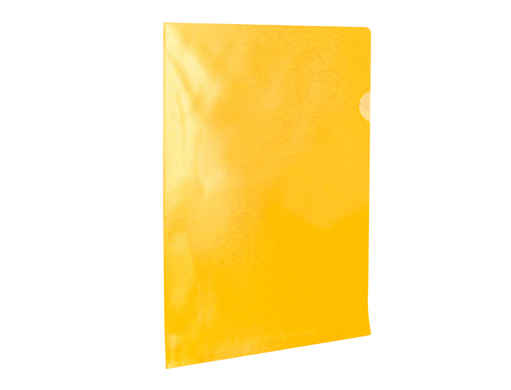 CARPETA DOSSIER UÑERO PLASTICO Q-CONNECT DIN A4 120 MICRAS AMARILLA CAJA DE 100 UNIDADES