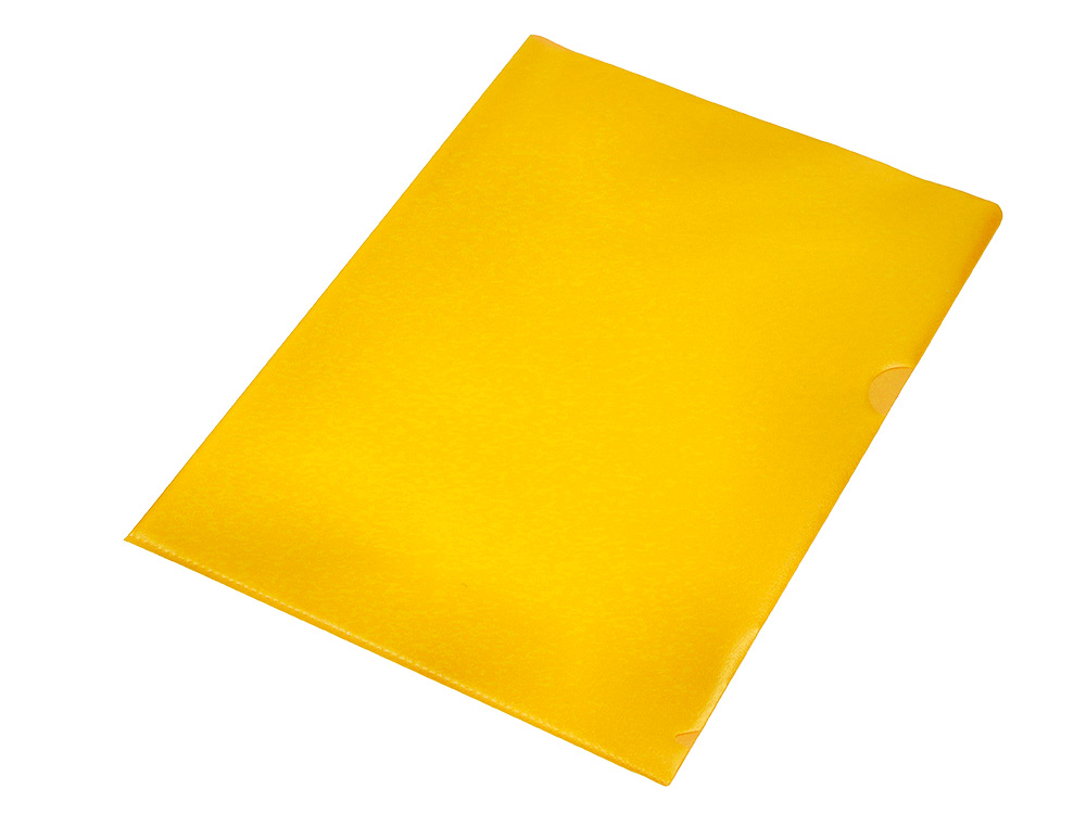 CARPETA DOSSIER UÑERO PLASTICO Q-CONNECT DIN A4 120 MICRAS AMARILLA CAJA DE 100 UNIDADES