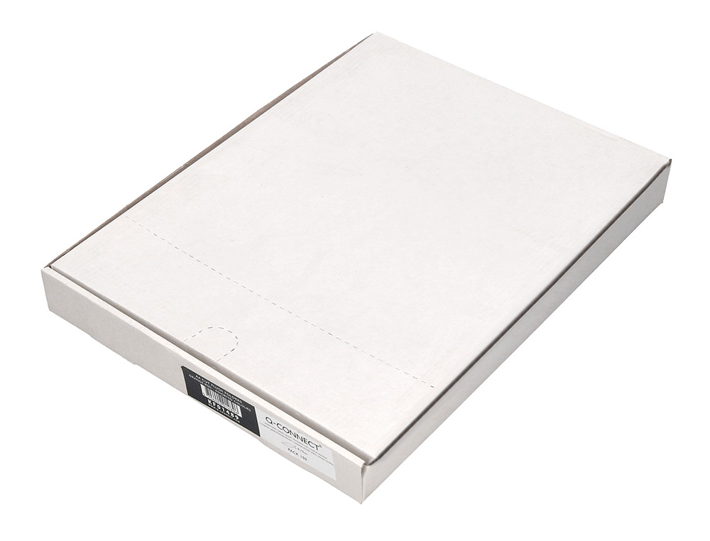 CARPETA DOSSIER UÑERO PLASTICO Q-CONNECT DIN A4 120 MICRAS AMARILLA CAJA DE 100 UNIDADES