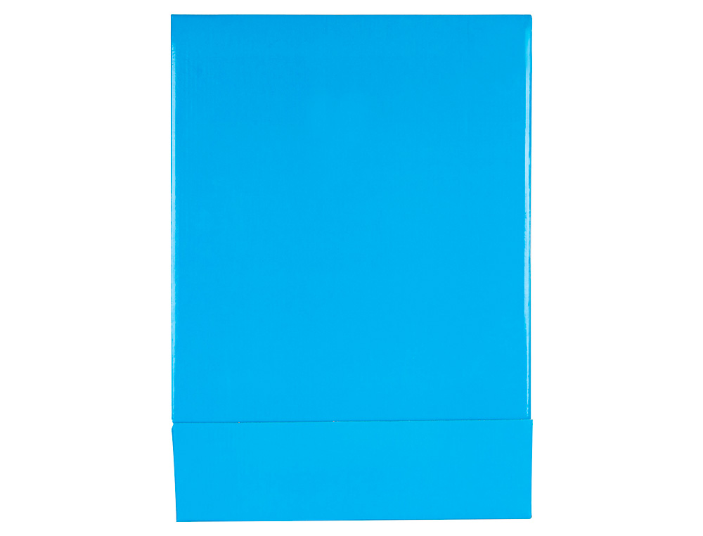 CAJA ARCHIVADOR LIDERPAPEL DE PALANCA CARTON DIN A4 DOCUMENTA LOMO 75 MM CELESTE