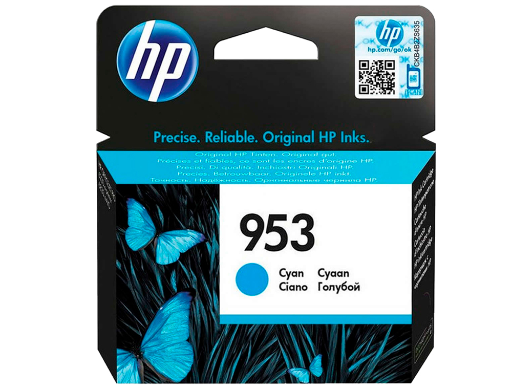 INK-JET HP JET 953 OFFICEJET PRO 8210 / 8710 / 8725 / 7730 630 PAGINAS CIAN
