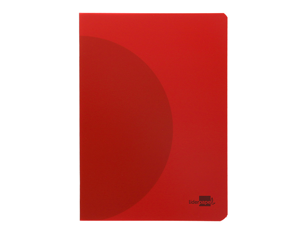 LIBRETA LIDERPAPEL 360 TAPA DE PLASTICO A4 48 HOJAS 90GR 5MM CON DOBLE MARGEN COLORES SURTIDOS