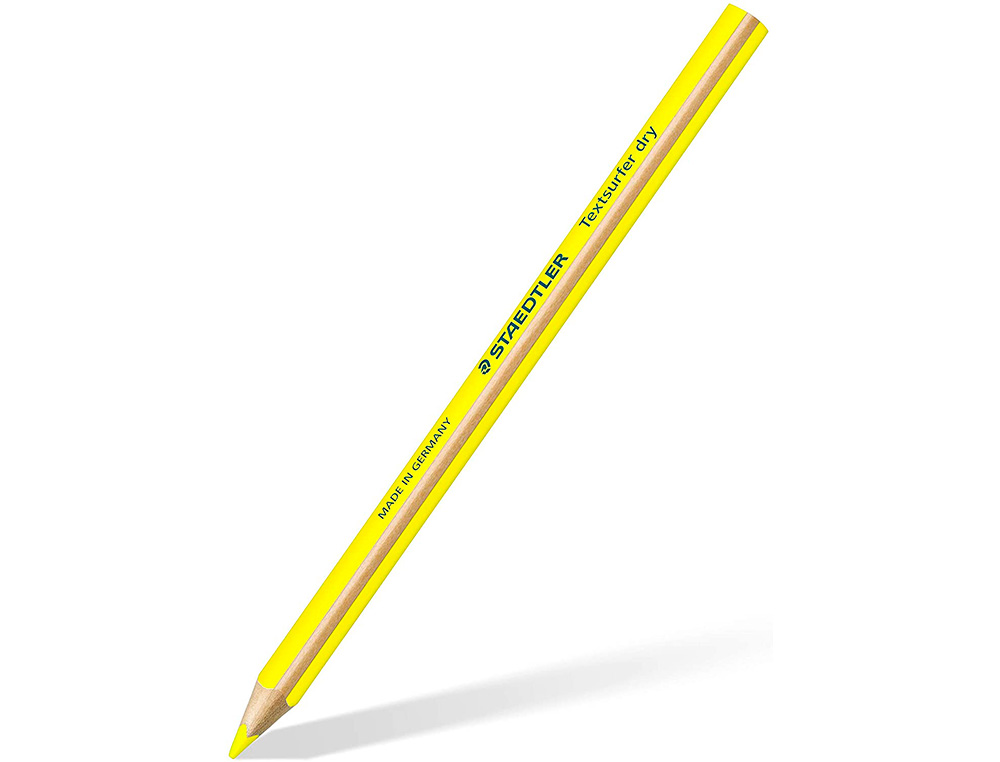 LAPICES FLUORESCENTE STAEDTLER TRIANGULAR TOP STAR AMARILLO CAJA DE 12 UNIDADES