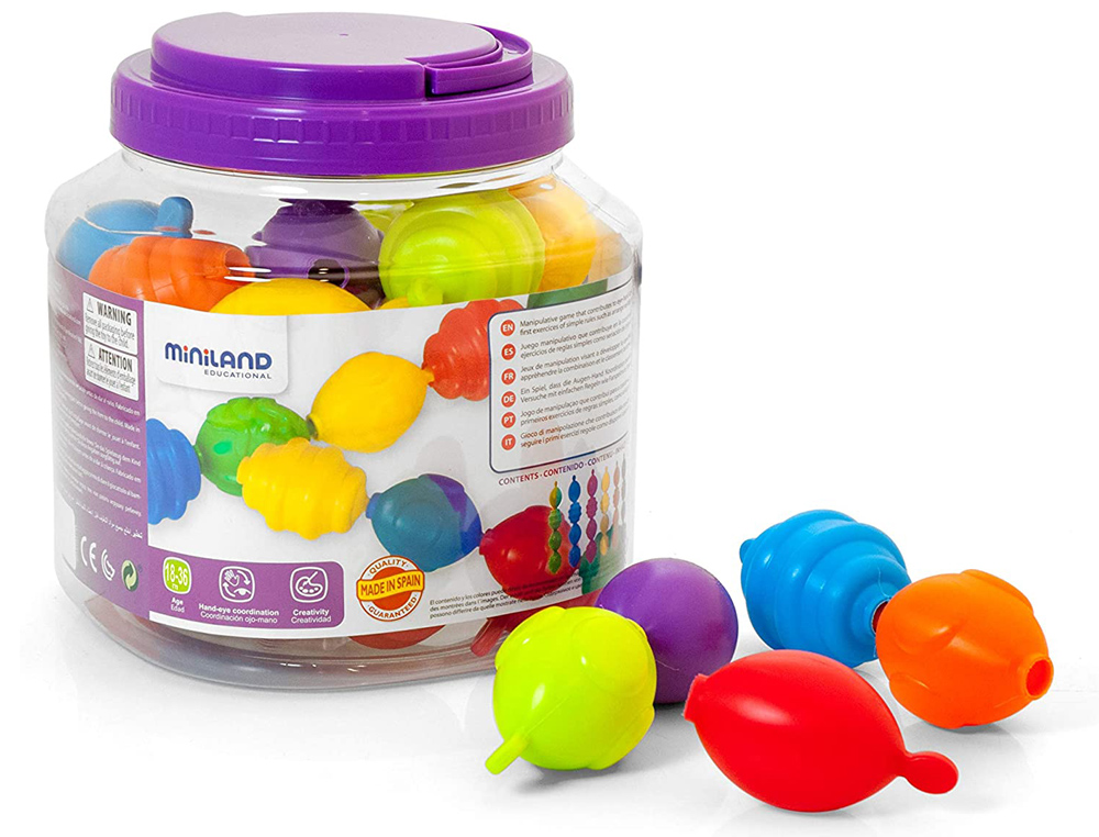 JUEGO MINILAND MAXICHAIN 4 CUENTAS COLORES SURTIDOS