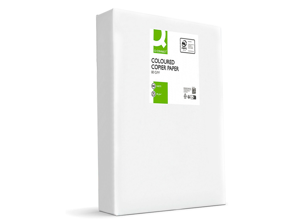 PAPEL COLOR Q-CONNECT DIN A3 80GR CELESTE PAQUETE DE 500 HOJAS
