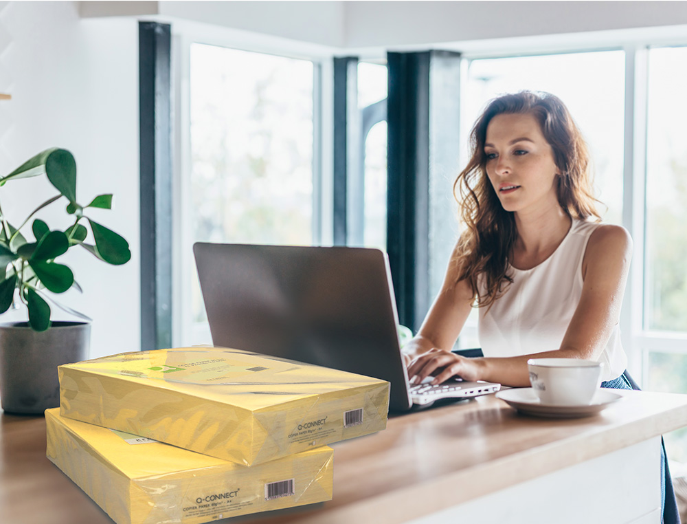 PAPEL COLOR Q-CONNECT DIN A3 80GR AMARILLO PAQUETE DE 500 HOJAS