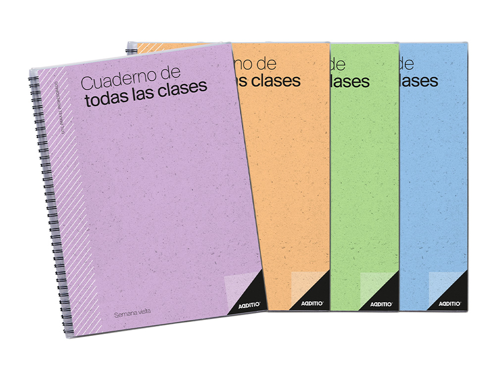 CUADERNO DE TODAS LAS CLASES SV ADDITIO PLAN MENSUAL DEL CURSO EVALUACION CONTINUA Y PROGRAMACION SEMANAL 22,5X31CM