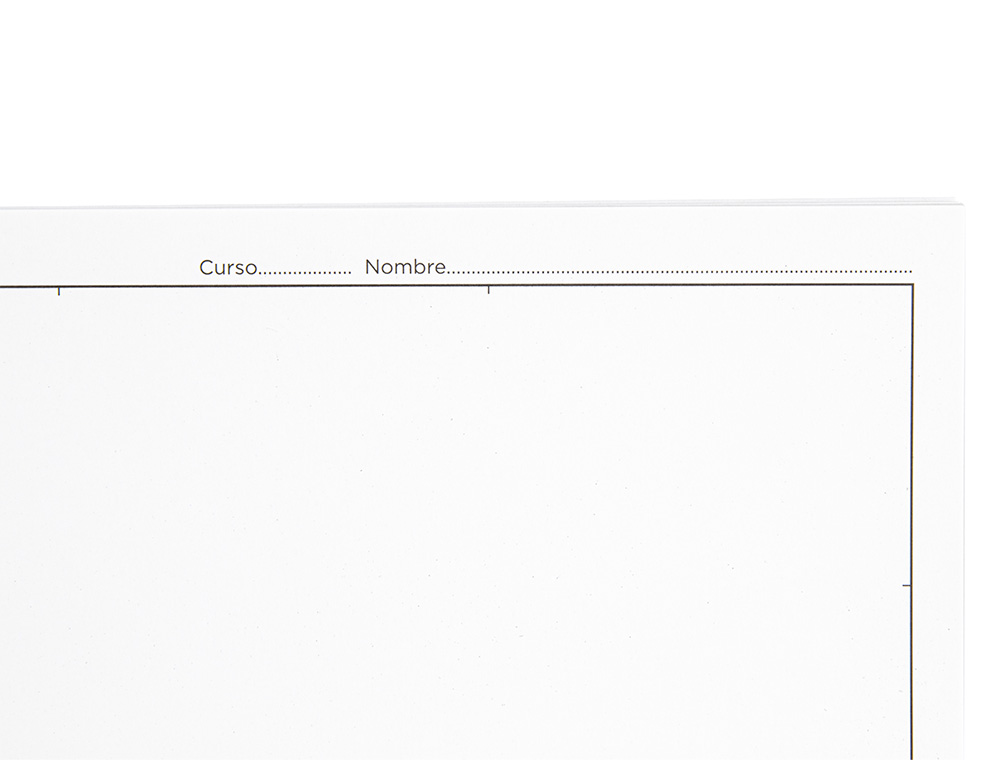 BLOC DIBUJO LIDERPAPEL LINEAL ESPIRAL 230X325MM 20 HOJAS 180 GR/M2 CON RECUADRO PERFORADO