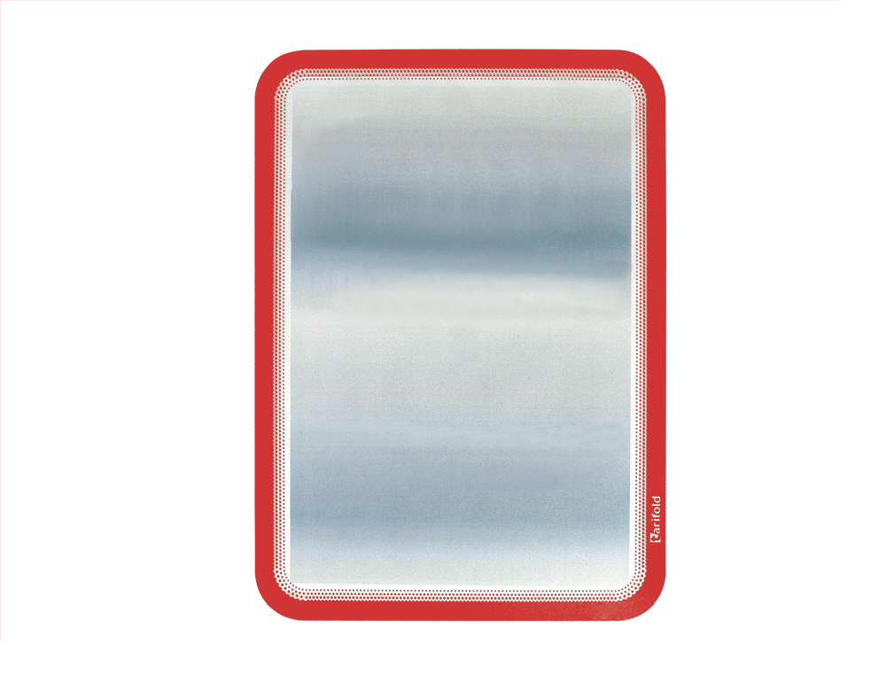 MARCO PORTA ANUNCIOS TARIFOLD MAGNETO DIN A4 DORSO ADHESIVO REMOVIBLE COLOR ROJO PACK DE 2 UNIDADES