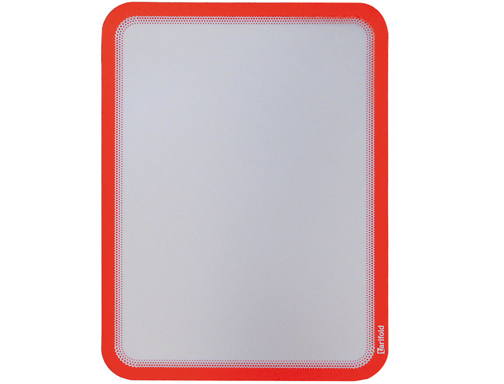 MARCO PORTA ANUNCIOS DJOIS MAGNETO DIN A4 CON 4 BANDAS MAGNETICAS EN EL DORSO COLOR ROJO PACK DE 2 UNIDADES