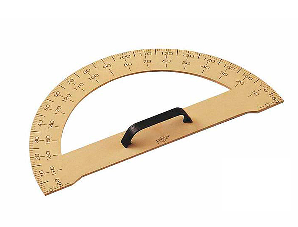SEMICIRCULO PARA ENCERADO FAIBO PLASTICO IMITACION MADERA 34 CM