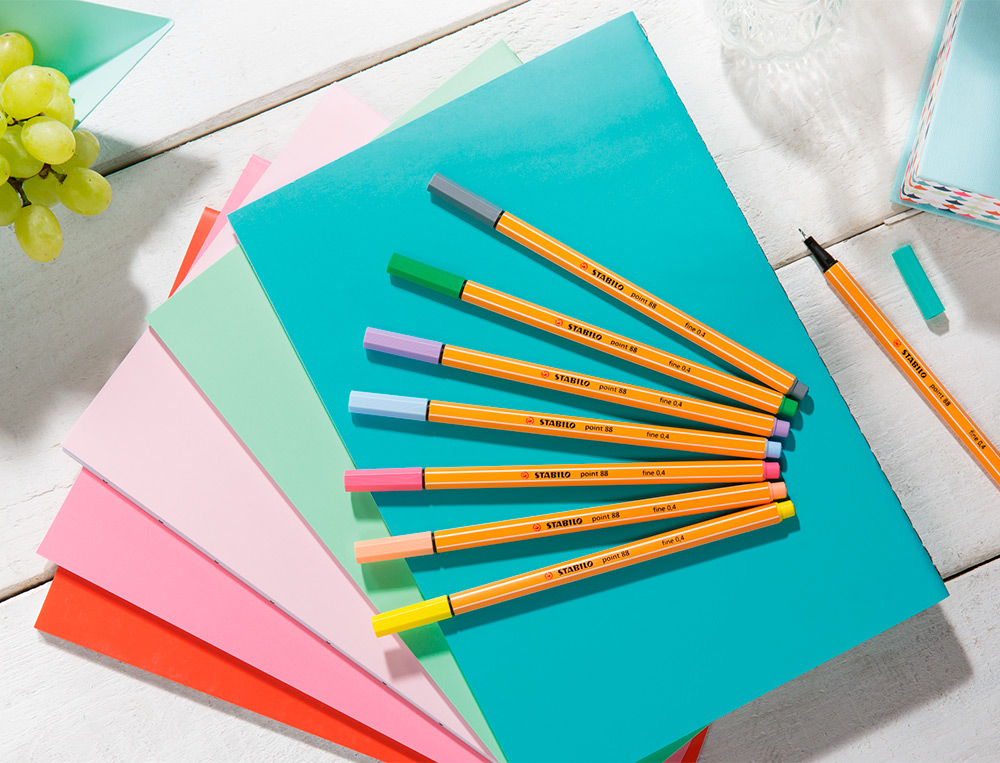 ROTULADOR STABILO PUNTA DE FIBRA POINT 88 ESTUCHE DE 20 UNIDADES COLORES SURTIDOS