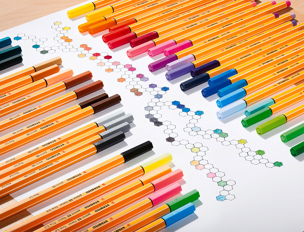 ROTULADOR STABILO PUNTA DE FIBRA POINT 88 ZEBRUI ESTUCHE DE 20 UNIDADES COLORES NEON SURTIDOS