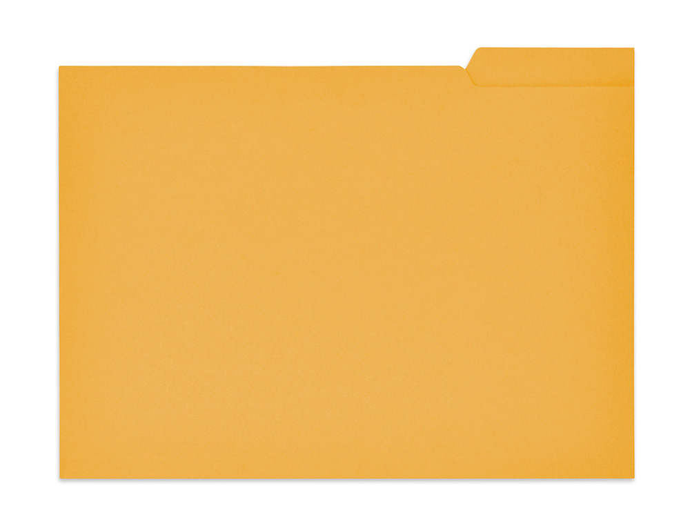 SUBCARPETA CARTULINA GIO FOLIO PESTAÑA DERECHA 250 G/M2 AMARILLO