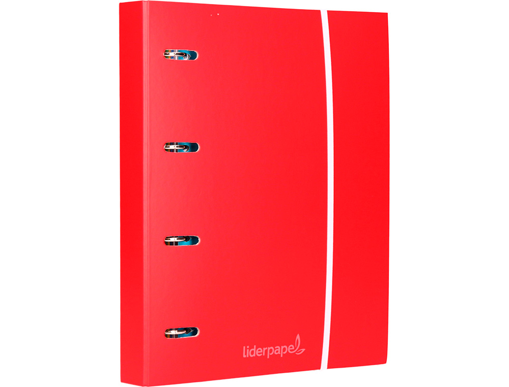 CARPETA CON RECAMBIO LIDERPAPEL A4 CUADRO 5 MM 120 HOJAS 80 G FORRADA 4 ANILLAS 40 MM REDONDAS