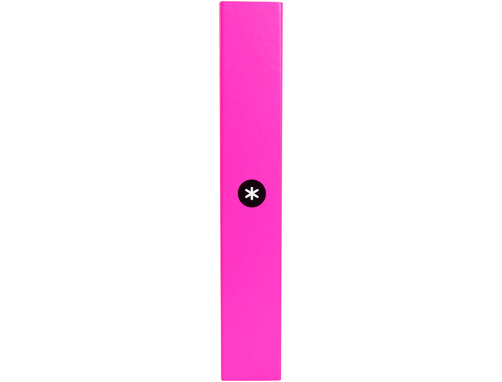 CARPETA 4 ANILLAS 40 MM MIXTAS ANTARTIK A4 FORRADA COLOR ROSA