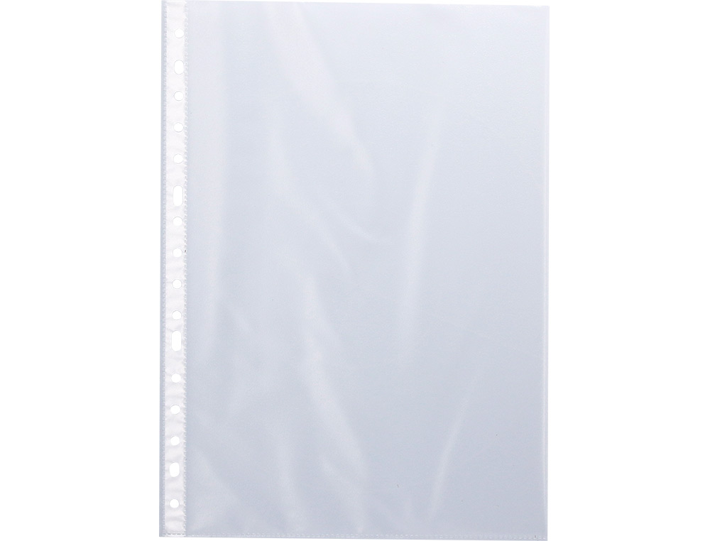 FUNDA MULTITALADRO Q-CONNECT FOLIO 120 MC CRISTAL BOLSA DE 10 UNIDADES